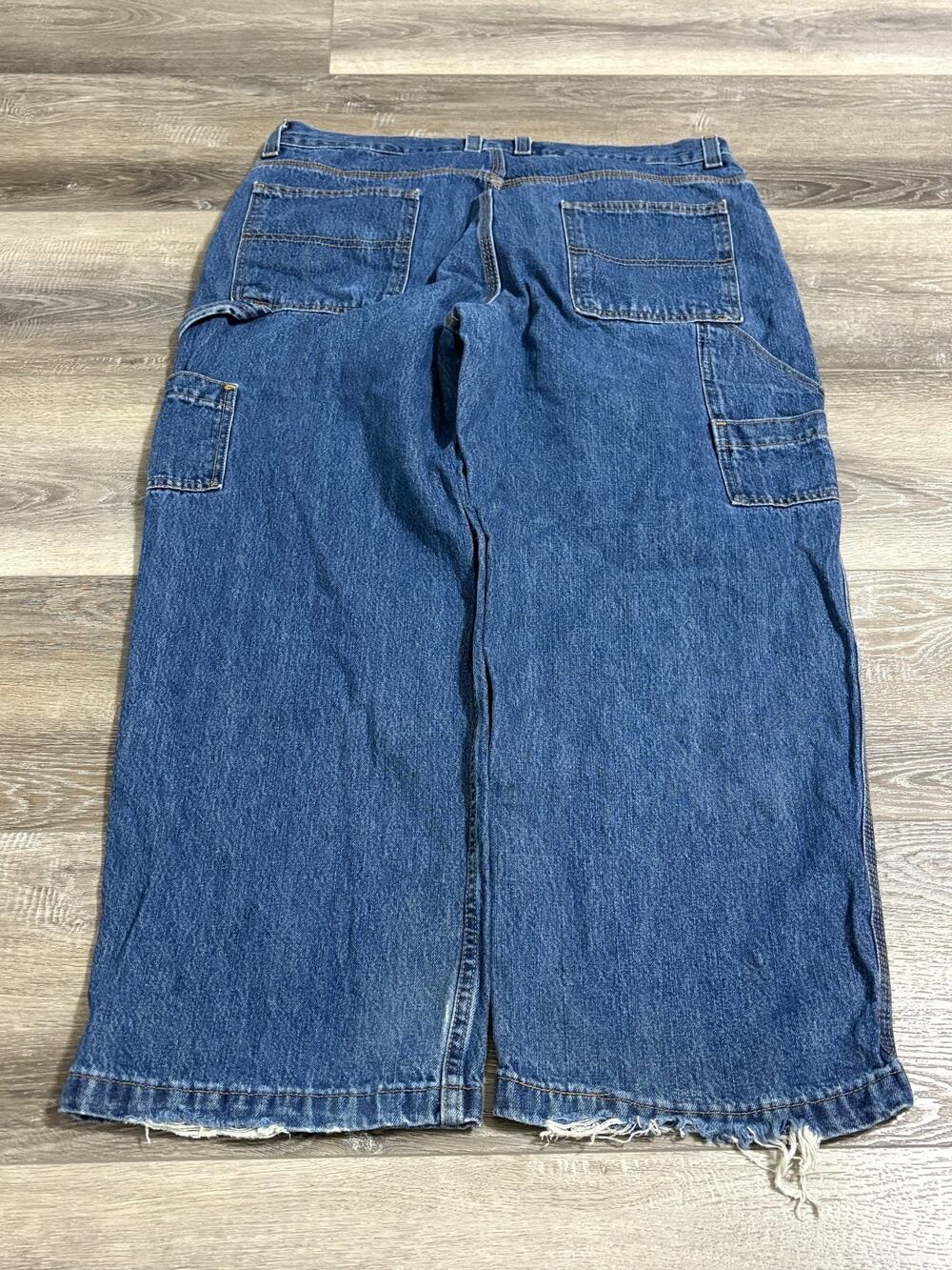 Faded Glory Carpenter Dark Wash Baggy Wide Leg Jeans Y2K Skater - Men’s 38x29